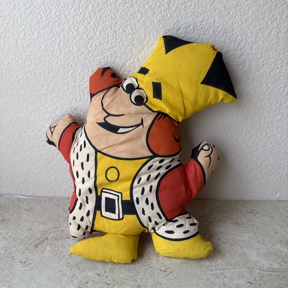 Vintage 1973 Burger King Plush Stuffed Doll Pillow 13" Toy